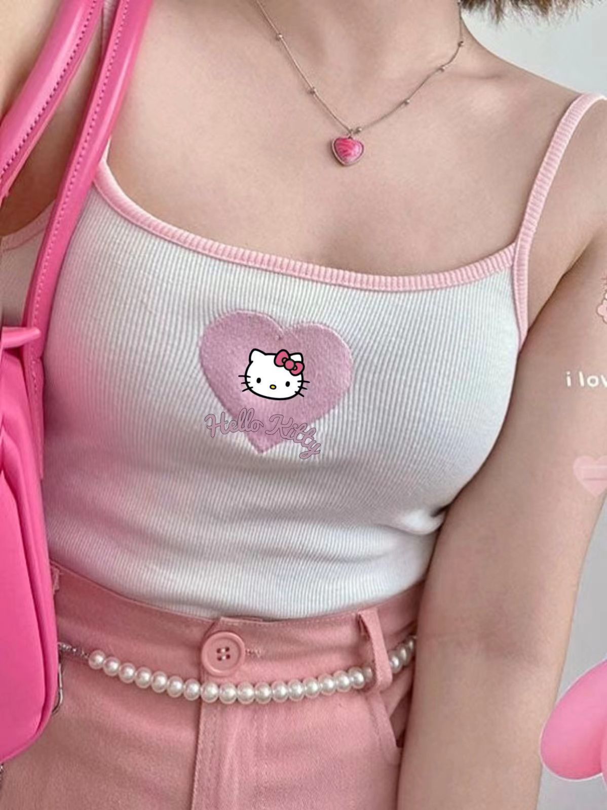 Hello Kitty Crop Top "Heart"
